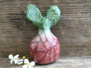 Happy radish spirit nature guardian statue no2 | Shinto sculpture, shamanism totem