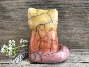 Sunrise kitsune fox kami nature guardian spirit | Shinto sculpture, shamanism totem