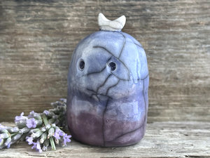 Dusk moon nature spirit kodama guardian sculpture | Shinto kamidana, shamanism