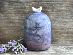 Dusk moon nature spirit kodama guardian sculpture | Shinto kamidana, shamanism