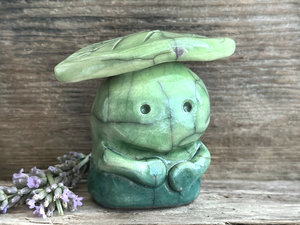 Gentle nature guardian sculpture | Shinto shamanism earth spirit kami statue