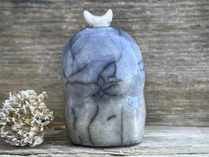 Winter morning moon nature spirit kodama guardian sculpture | Shinto, shamanism