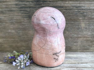 Gentle bird of wisdom nature spirit guardian sculpture | Shinto shrine, shamanism totem