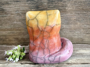 Sunrise kitsune fox kami nature spirit | Shinto sculpture, shamanism totem