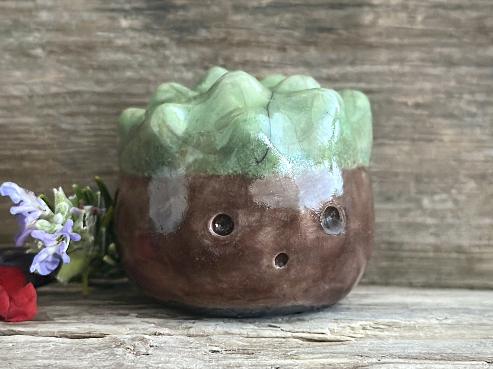 Chestnut nature spirit sculpture | Shinto, shamanism totem, autumn, fall