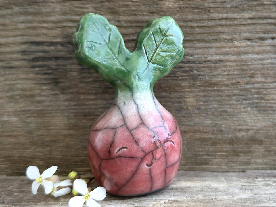 Happy radish spirit nature guardian statue no2 | Shinto sculpture, shamanism totem
