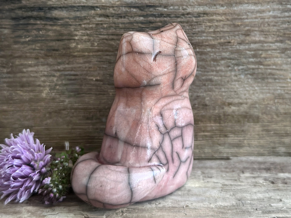 Gentle sunrise kitsune fox kami guardian sculpture | shamanism, Shinto Inari statue
