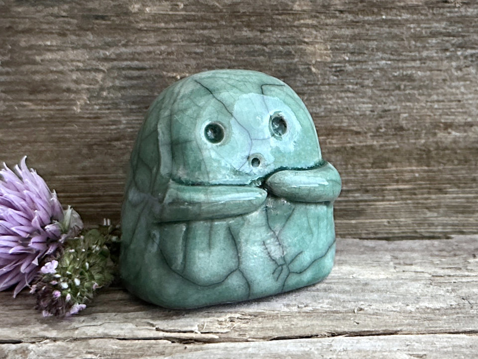 Quiet wood kodama nature tree spirit sculpture | Shinto guardian statue, shamanism totem