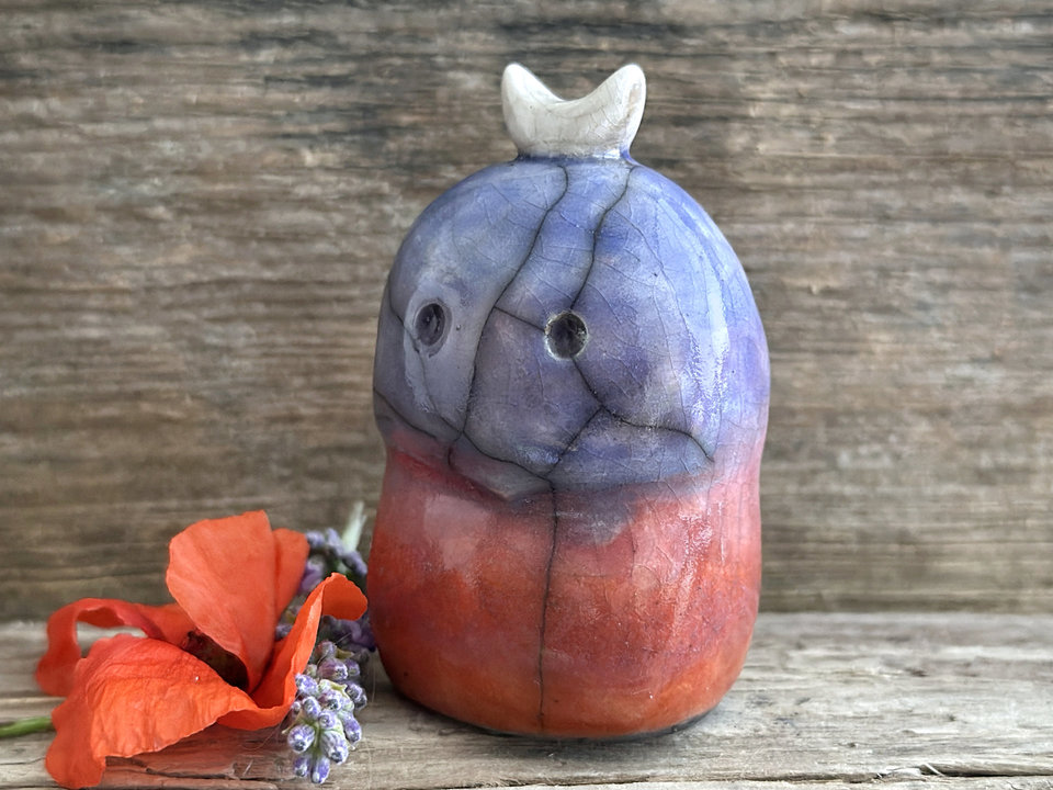 Sunrise moon nature spirit kodama guardian sculpture | Shinto, shamanism