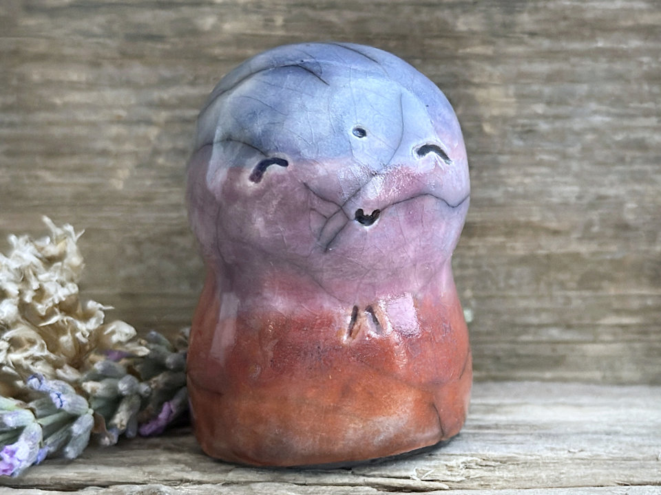 RESERVED: Quiet evening Jizo hugs guardian statue | Shinto kamidana shrine friend