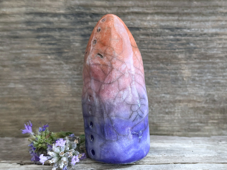 Evening spirit kami, nature elemental guardian sculpture | Shinto, shamanism totem statue