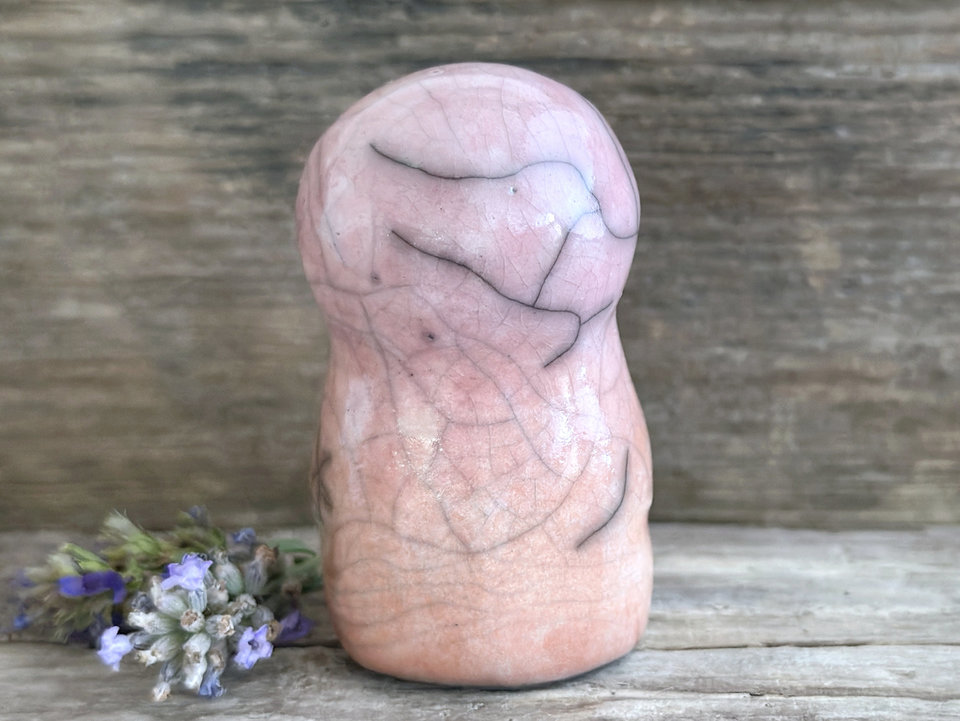 Gentle bird of wisdom nature spirit guardian sculpture | Shinto shrine, shamanism totem
