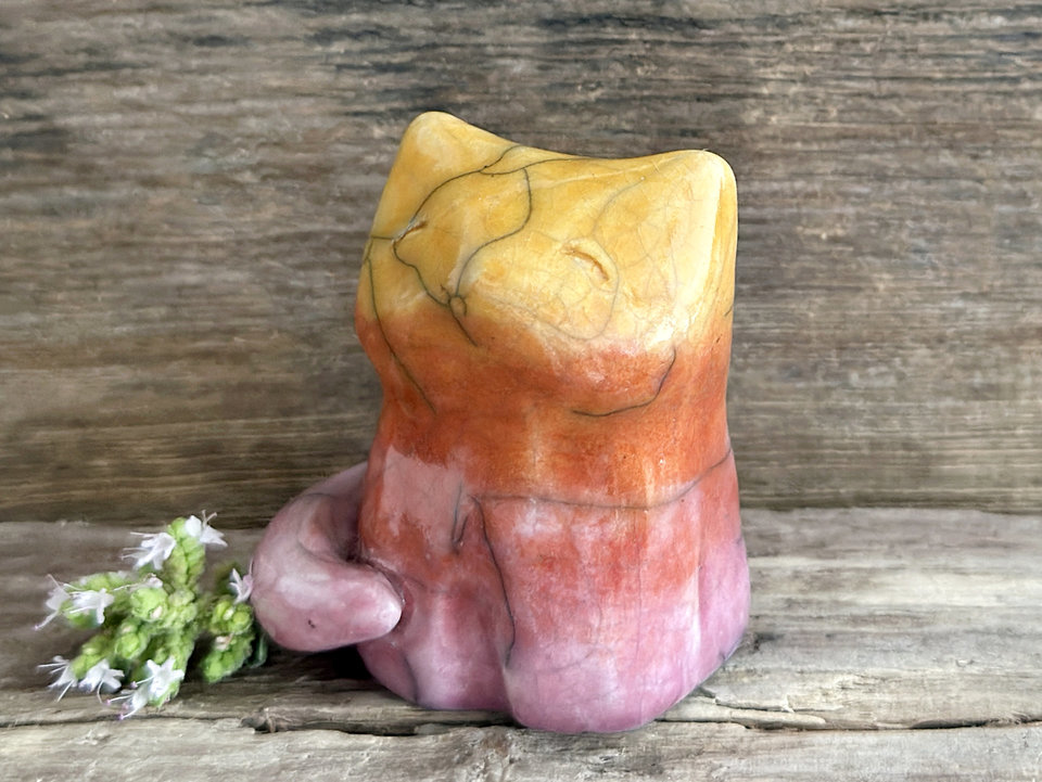 Sunrise kitsune fox kami nature spirit | Shinto sculpture, shamanism totem