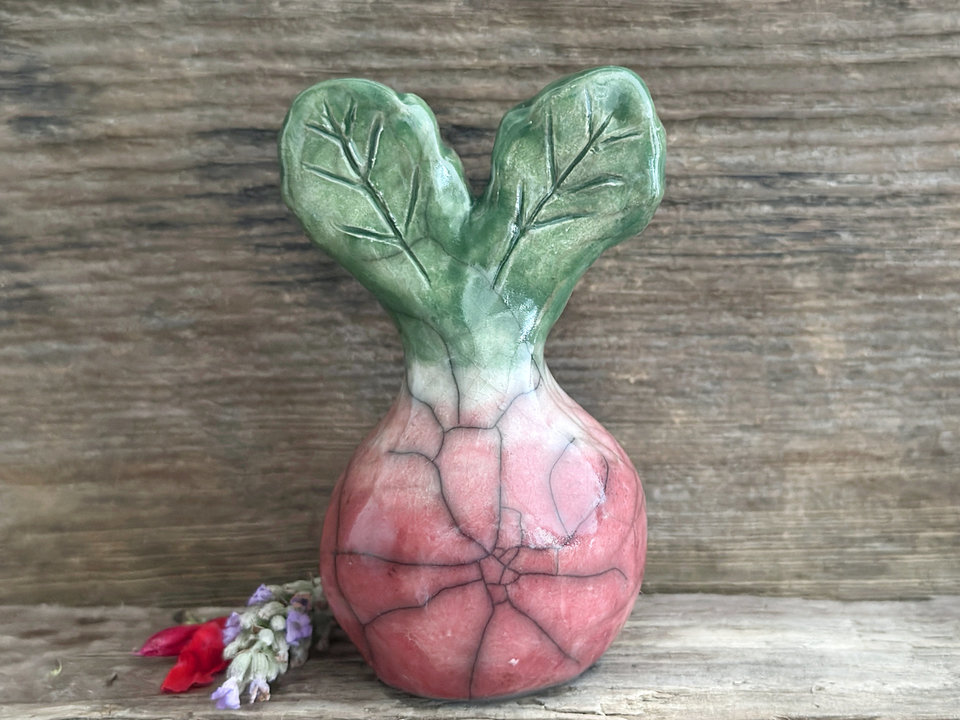 Happy radish spirit nature guardian statue | Shinto sculpture, shamanism totem