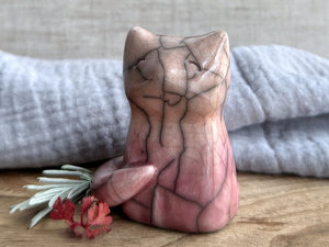 Starfire kitsune fox kami guardian sculpture | shamanism, Shinto Inari statue