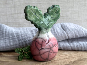 Happy radish spirit nature guardian statue | Shinto sculpture, shamanism totem