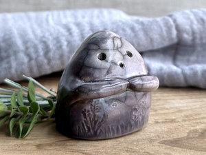 Midnight earth spirit elemental sculpture | Shinto shrine, shamanism folk art statue