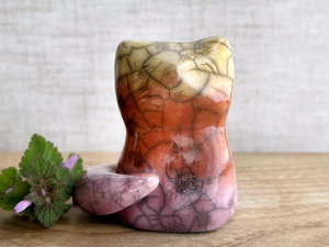 Sunrise kitsune fox kami nature spirit | Shinto sculpture, shamanism totem