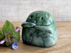 Gentle kodama tree & nature spirit kami sculpture | Shinto guardian statue, shamanism