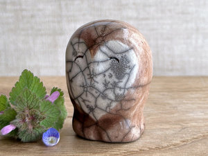 RESERVED: Owl heart guardian nature spirit kami | Shinto kamidana, shamanism raku sculpture