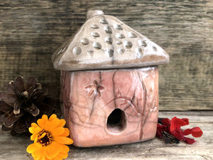 October cottage, ceramic spirit & fairie house | autumn and fall decor
