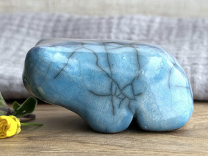 Water bear guardian nature spirit raku statue | Shinto shamanism sculpture