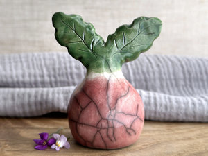 Happy radish spirit nature guardian statue | Shinto sculpture, shamanism totem