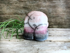 Genderfluid pride spirit sculpture | cute LGBTQ+ queer statue, guardian