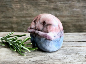 Bisexual pride spirit sculpture | cute LGBTQ+ queer statue, guardian