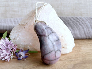 Droplet hanging sculpture (violet & mauve)