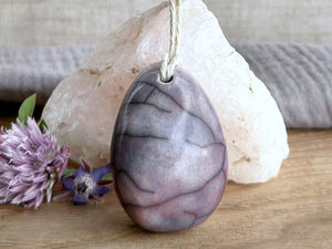 Droplet hanging sculpture (violet & mauve)