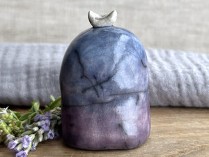 Nighttime moon nature spirit kodama guardian sculpture | Shinto, shamanism