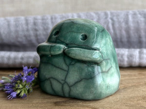 Gentle kodama nature & tree spirit kami sculpture | Shinto guardian, shamanism totem statue