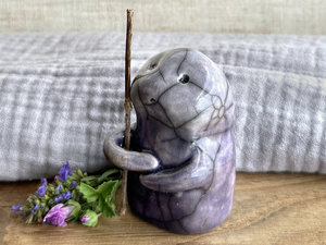 Warrior spirit earth guardian raku sculpture | Shinto shrine statue, shamanism statue