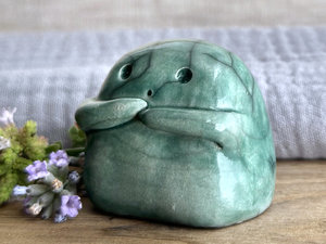 Uncertain kodama nature & tree spirit kami sculpture | Shinto guardian, shamanism totem statue