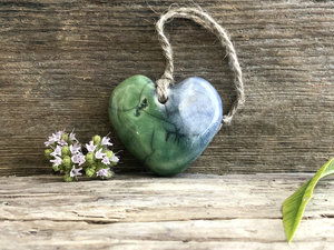 Earth heart raku ornament decoration | Shinto shamanism guardian spirit