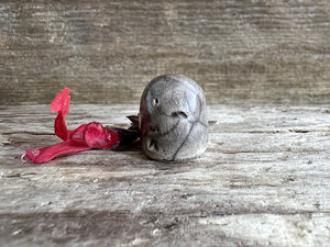 Tiny Jizo of winter trees | Shinto talisman sculpture, guardian statue