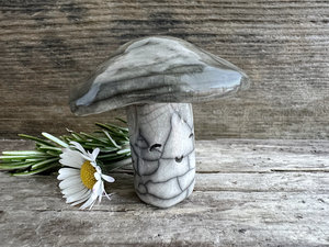 Mushroom kami nature spirit sculpture | autumn, fall, forestcore decoration
