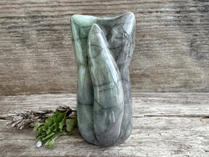 Earth spirit fox kami kitsune sculpture | Shamanism, Shinto Inari shrine