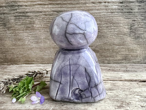 Kind and gentle Jizo calm sculpture | Shinto kamidana shrine statue