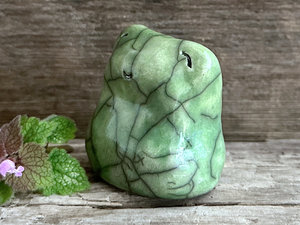 Spring frog nature spirit kami sculpture | Shinto statue, shamanism totem