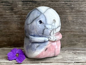 Trans pride kodama nature spirit kami sculpture no.2 | shamanism totem, Shinto guardian