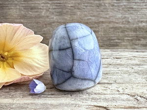 Tiny nature spirit friend (blue) | Shinto talisman sculpture, shamanism guardian statue