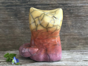 Sunrise kitsune fox kami nature guardian spirit | Shinto sculpture, shamanism totem