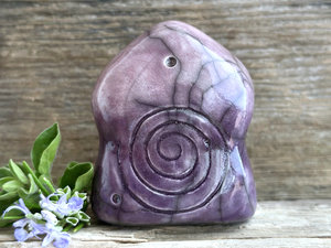 Night spirit elemental guardian sculpture | Shinto shrine, shamanism folk art