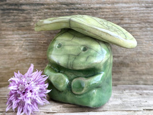 Gentle nature guardian statue | Shinto shamanism earth spirit kami sculpture