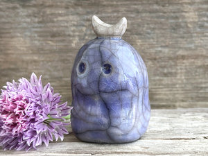 Winter moon nature spirit kodama guardian sculpture | Shinto kamidana, shamanism