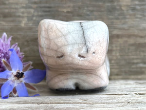 Ginger & white cat kami sculpture | nature spirit guardian, Shinto, shamanism