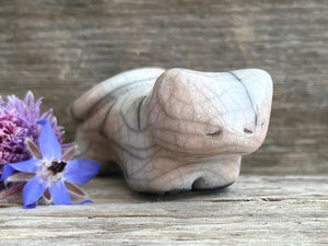 Ginger & white cat kami sculpture | nature spirit guardian, Shinto, shamanism