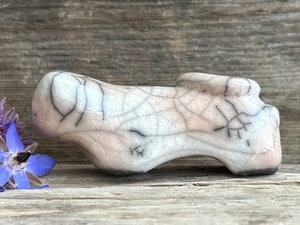 Ginger & white cat kami sculpture | nature spirit guardian, Shinto, shamanism